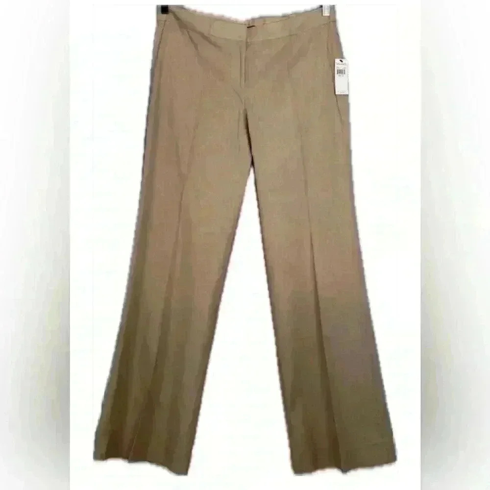Tahari Women's Almond Color Wide Leg Pants (221)